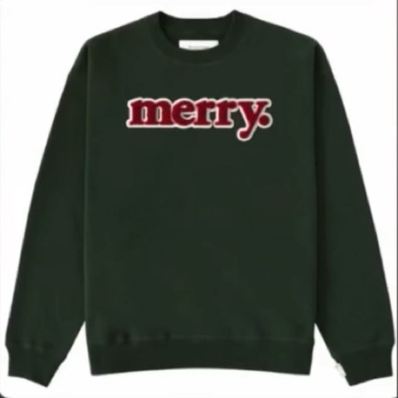 Province Of Canada Tops - Province of Canada Merry Sweatshirt Forest Green NWT